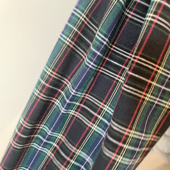 Red dress Botique Jodiful winter tartan plaid dress black green navy size s - Picture 4 of 10